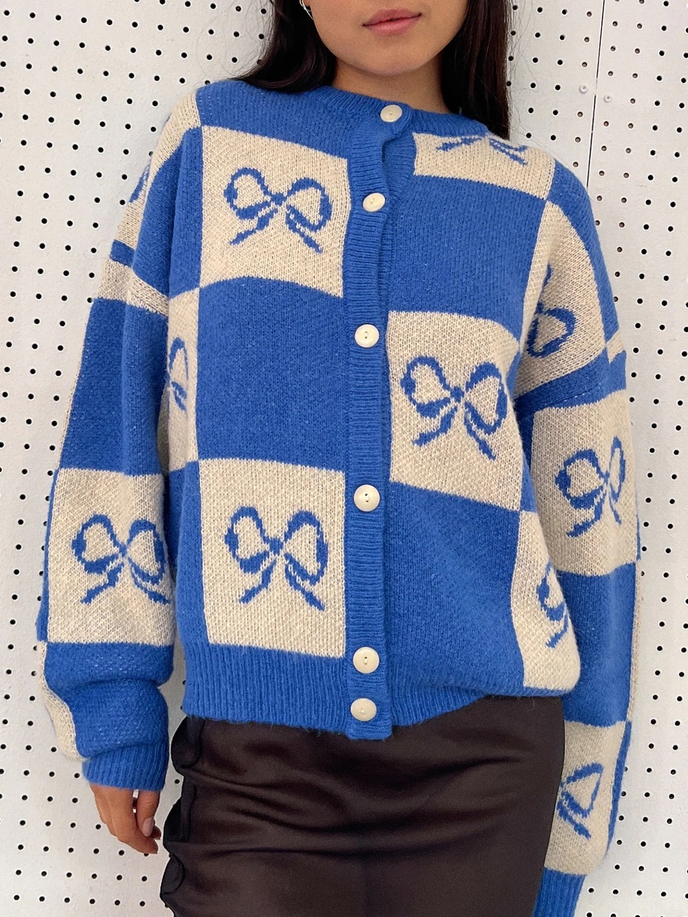 LISA SAYS GAH Bow Cardigan Sweater
